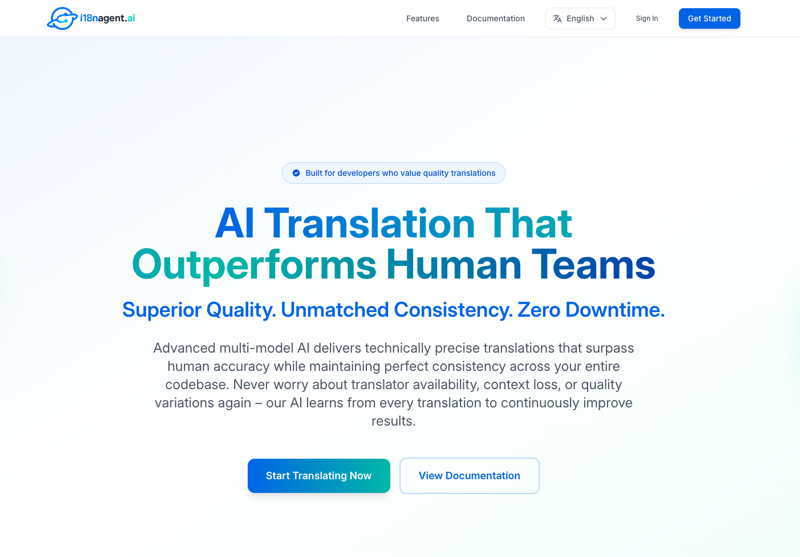 i18n Agent - AI Translation Platform